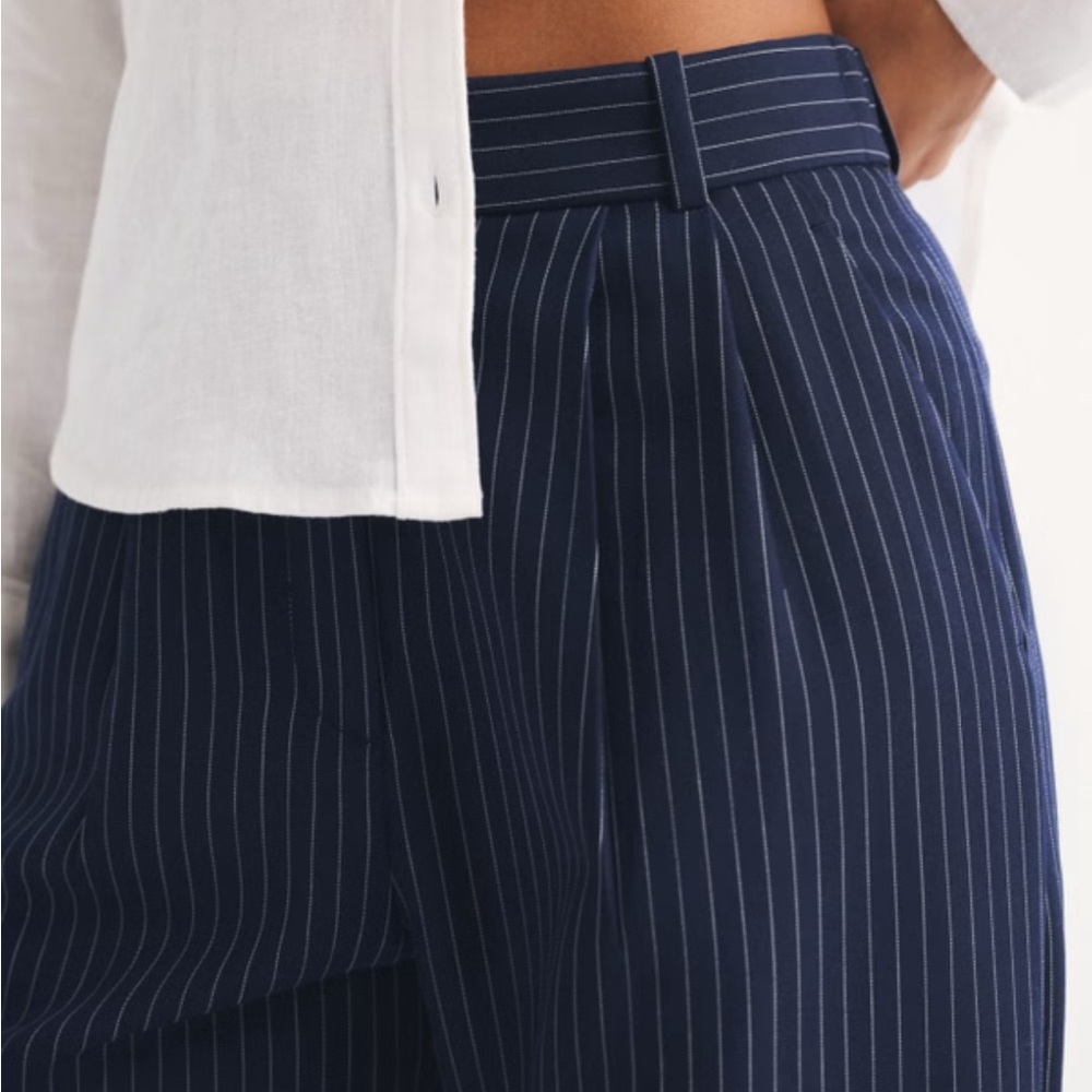 Tailored Navy Pinstripe Women's Pant